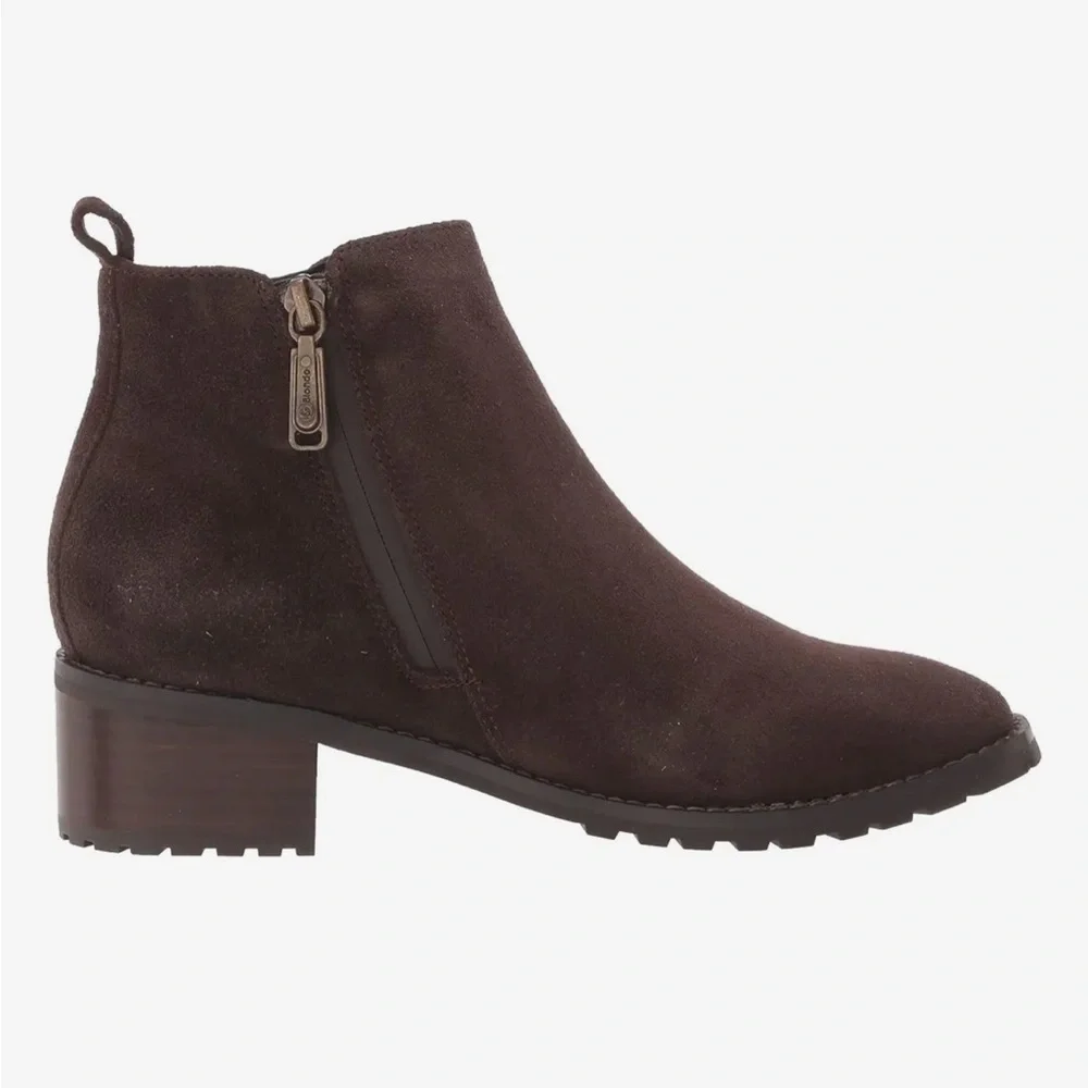 Blondo Samara Waterproof Ankle Boots – Brown Suede – Size 8 – New in Box